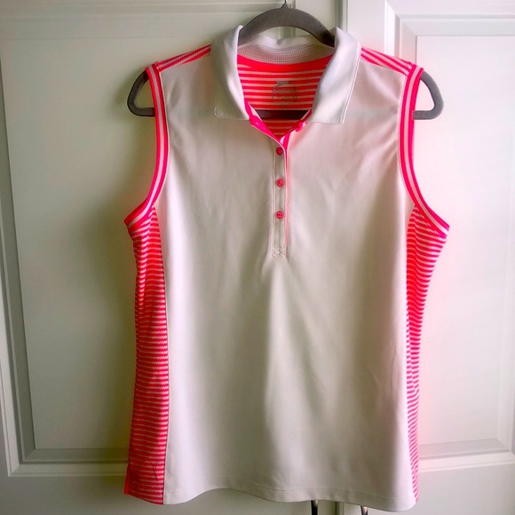 Slazenger Golf Sleeveless Top Women’s XL Neon Pink White‎ - Picture 1 of 13